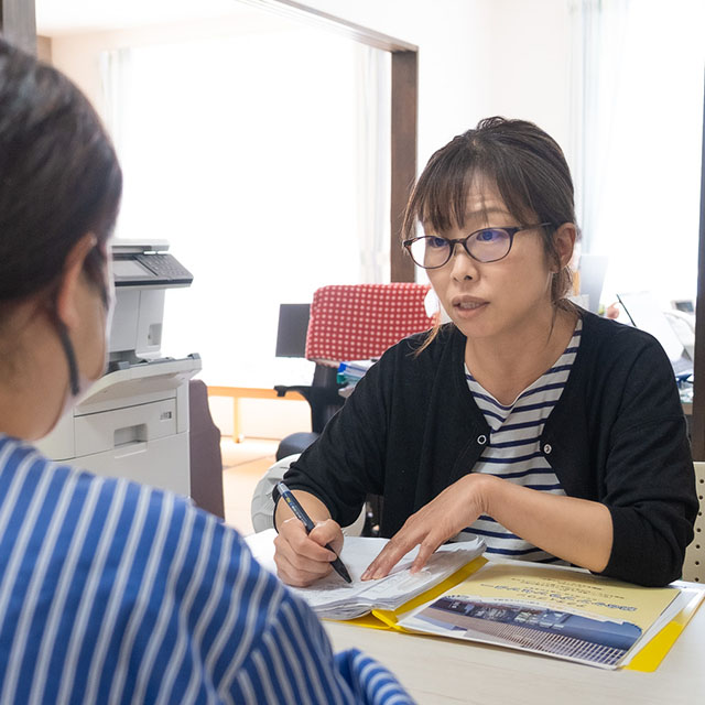 ケアプランセンターの相談風景